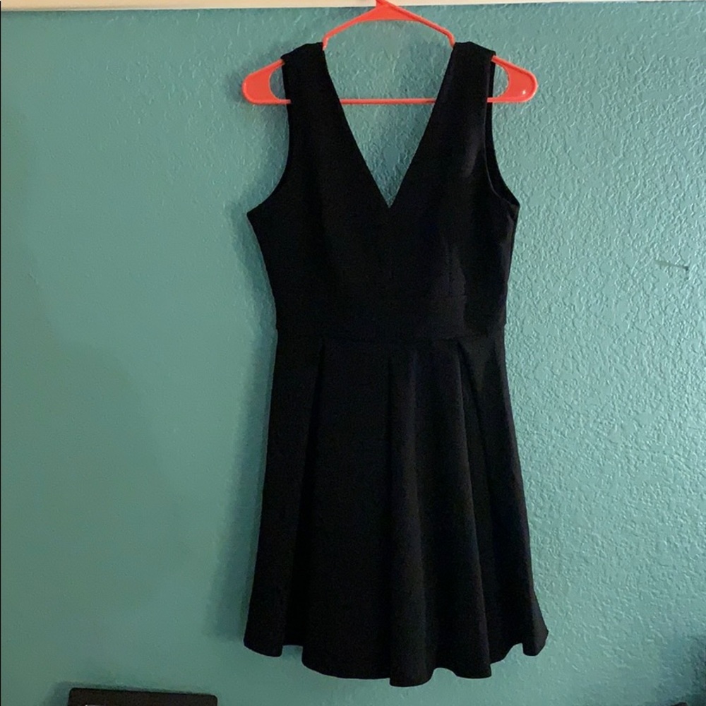 Black Formal Dress with Gold Zipper💛